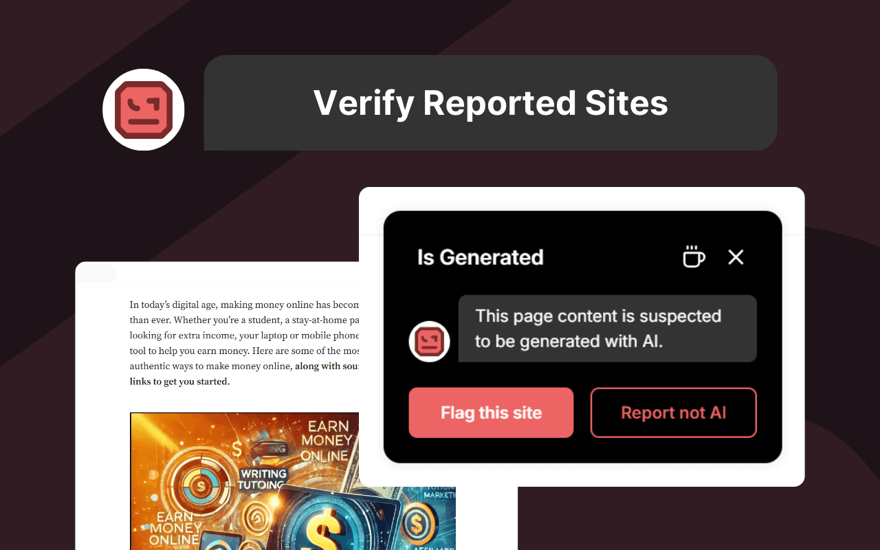 Verify reported sites